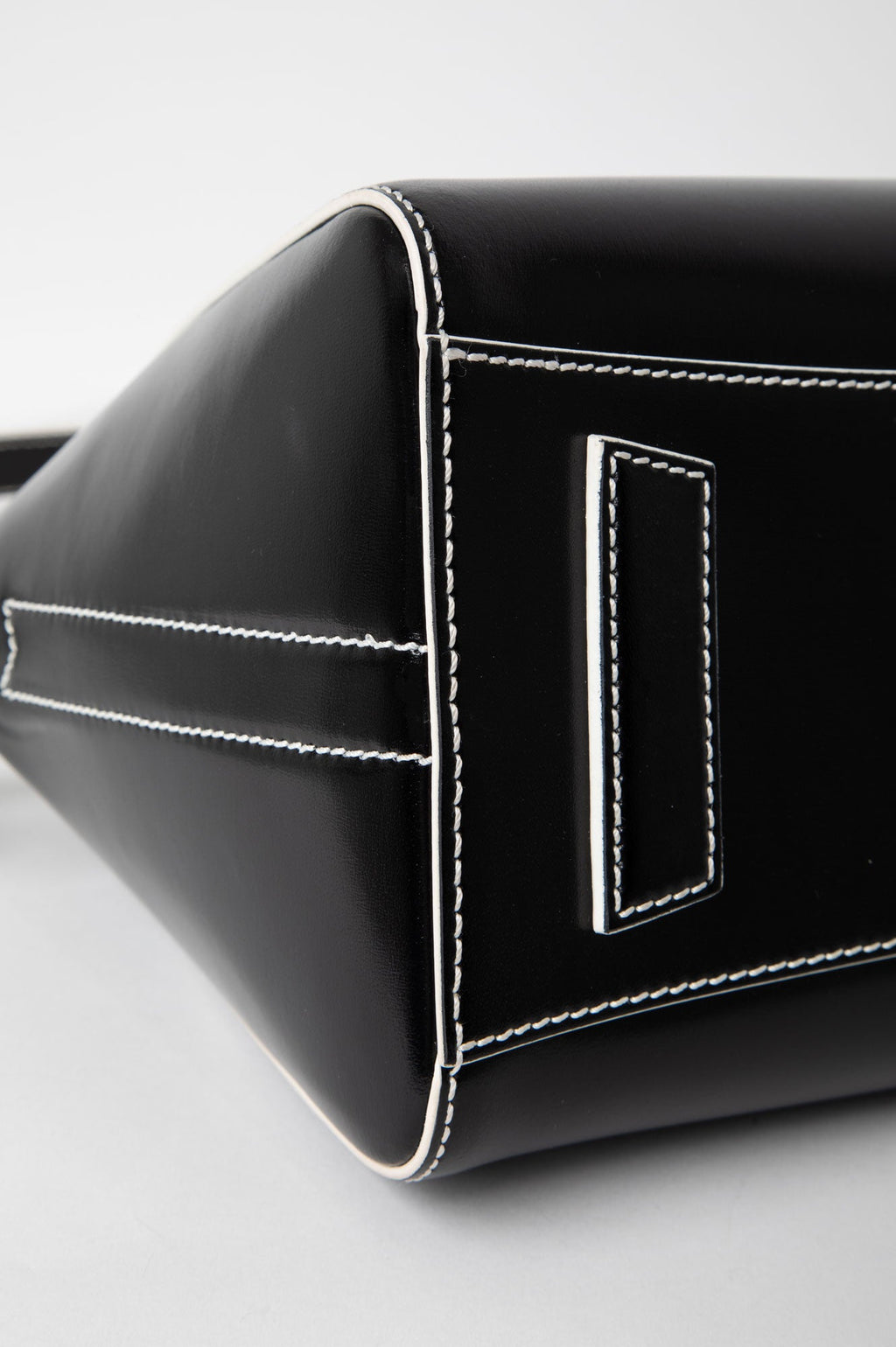 Givenchy Small Black Leather Contrast Stitching Antigona