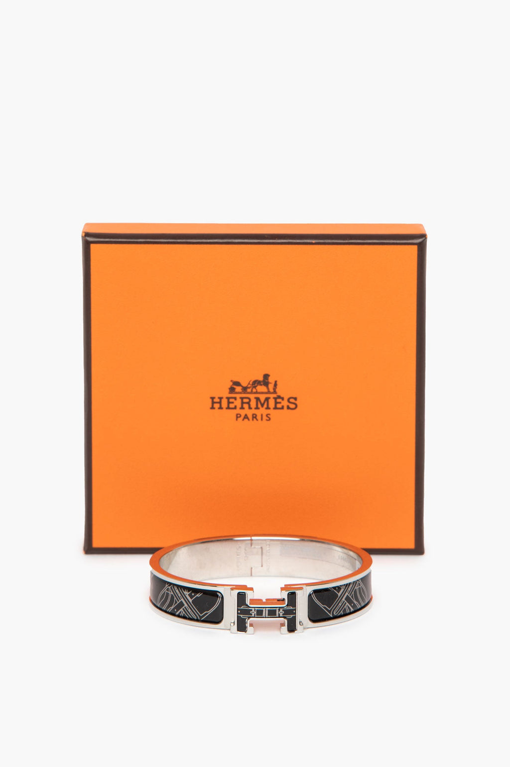 Hermes Clic H Mors a Jouets Pattern Bracelet Size PM