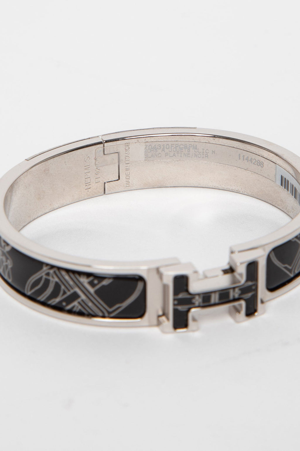 Hermes Clic H Mors a Jouets Pattern Bracelet Size PM