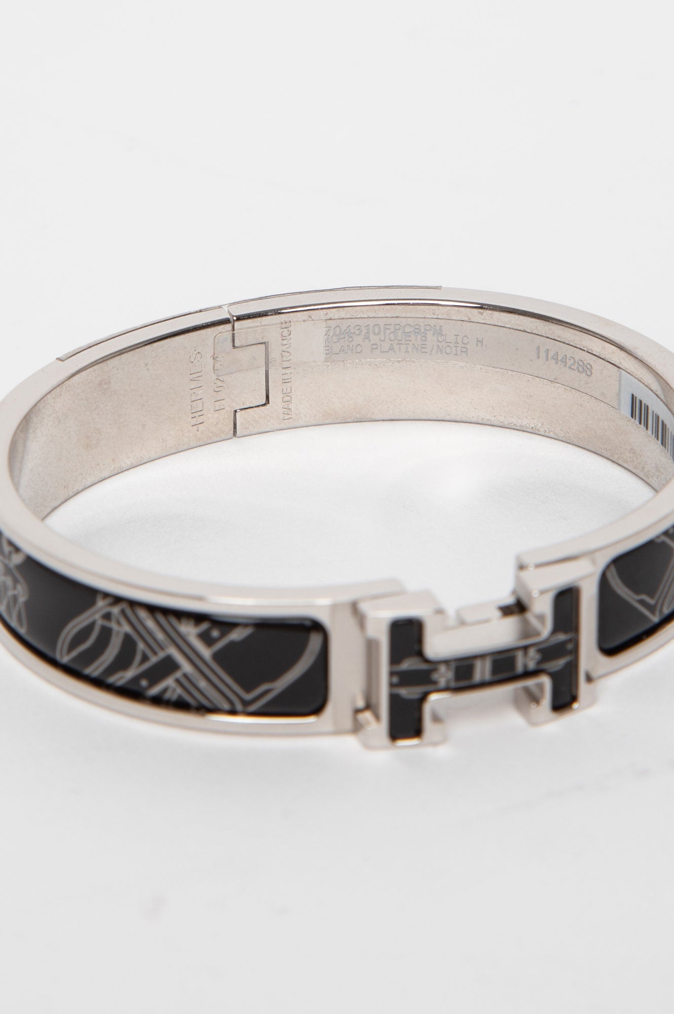 Hermes Clic H Mors a Jouets Pattern Bracelet Size PM