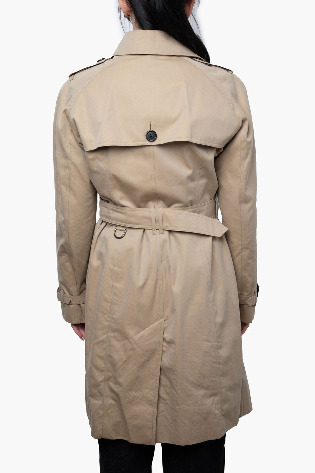Burberry Beige Classic London Trench Coat Size 10