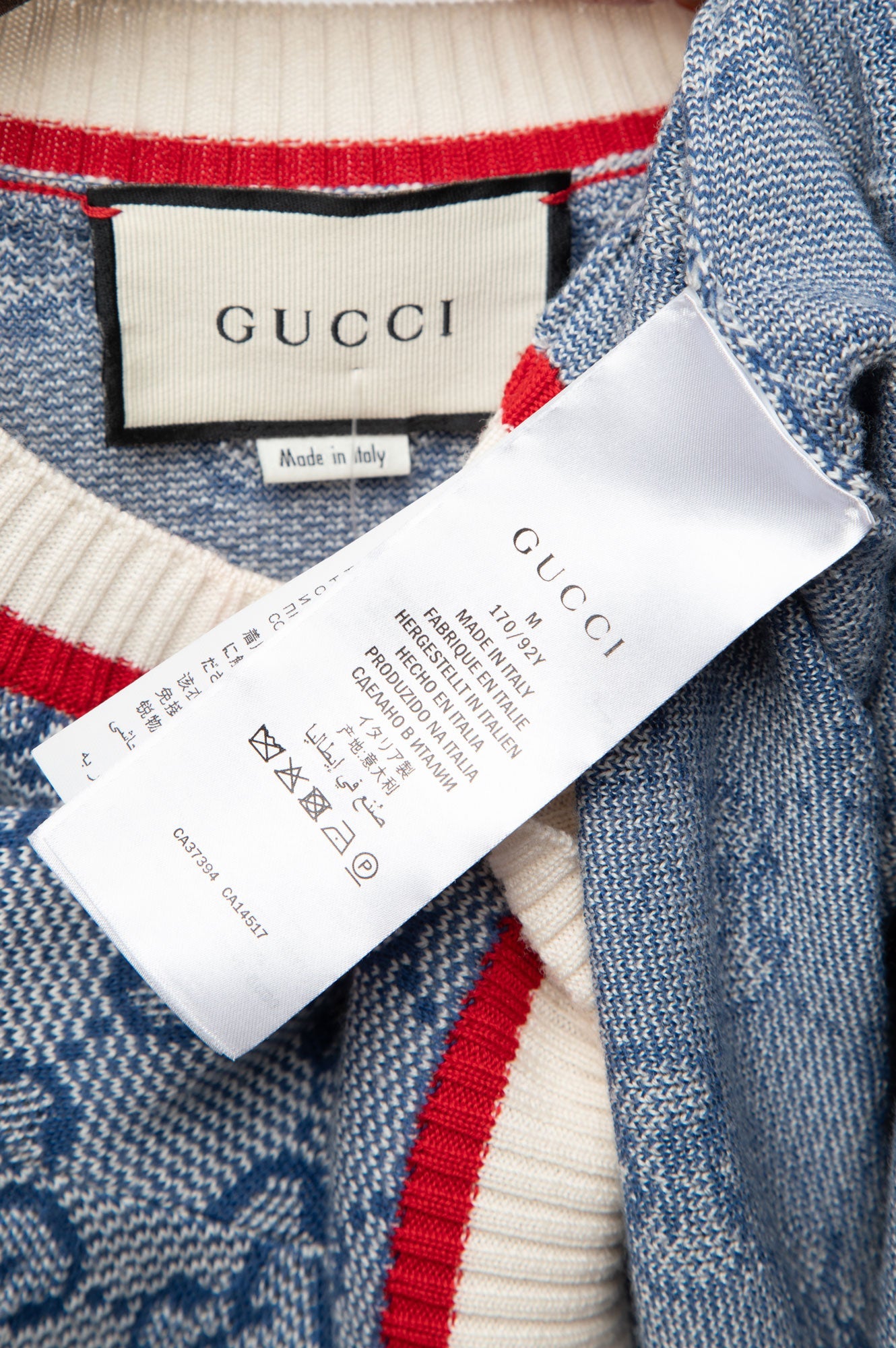Gucci 2021 Blue GG Cardigan Sweater Size M