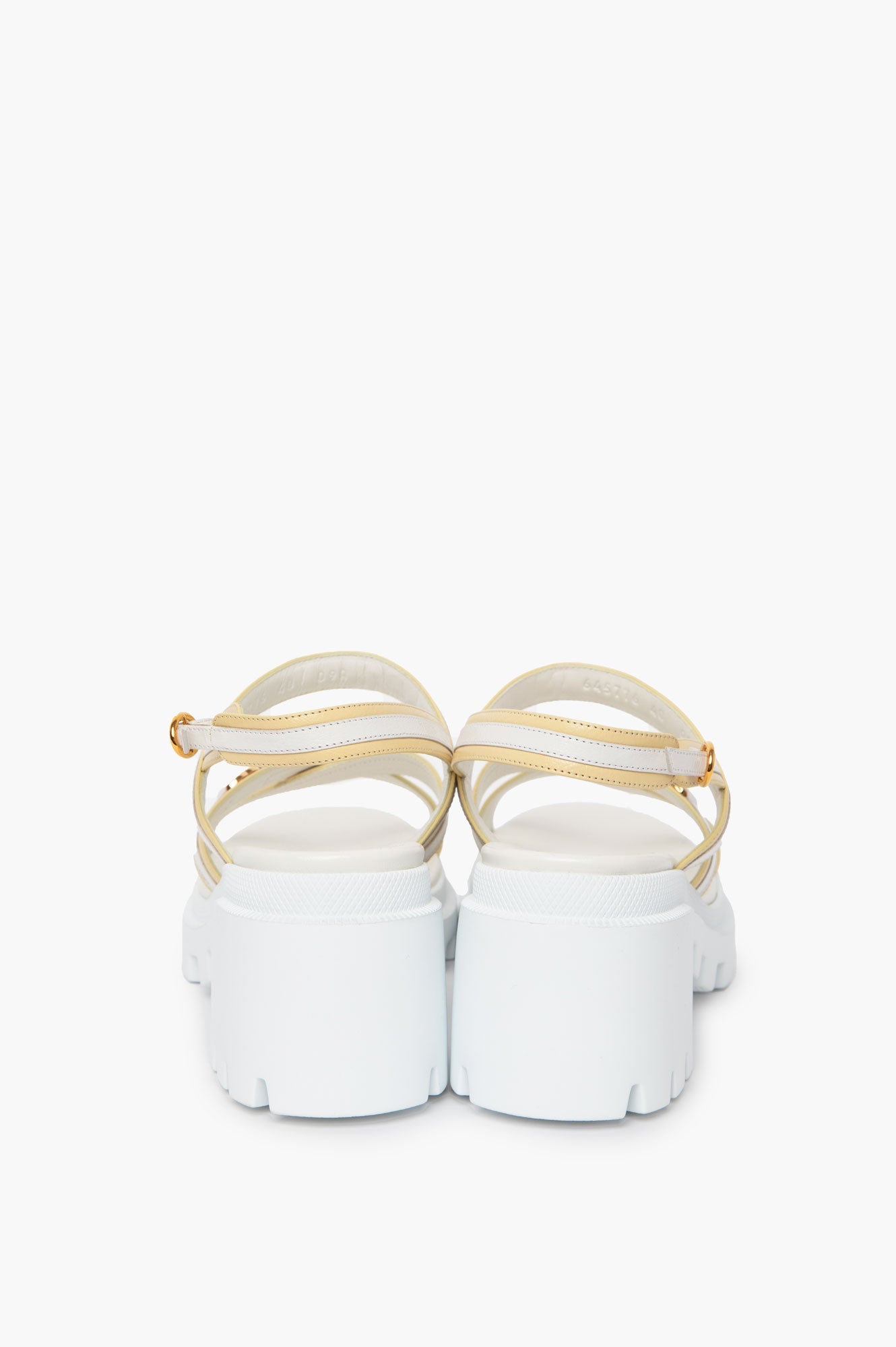Gucci White GG Interlocking Sandals Size 40