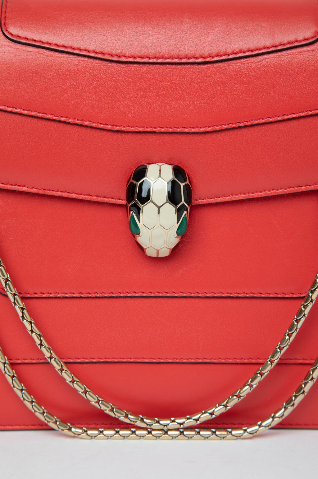 Bvlgari Serpenti Red Shoulder Bag