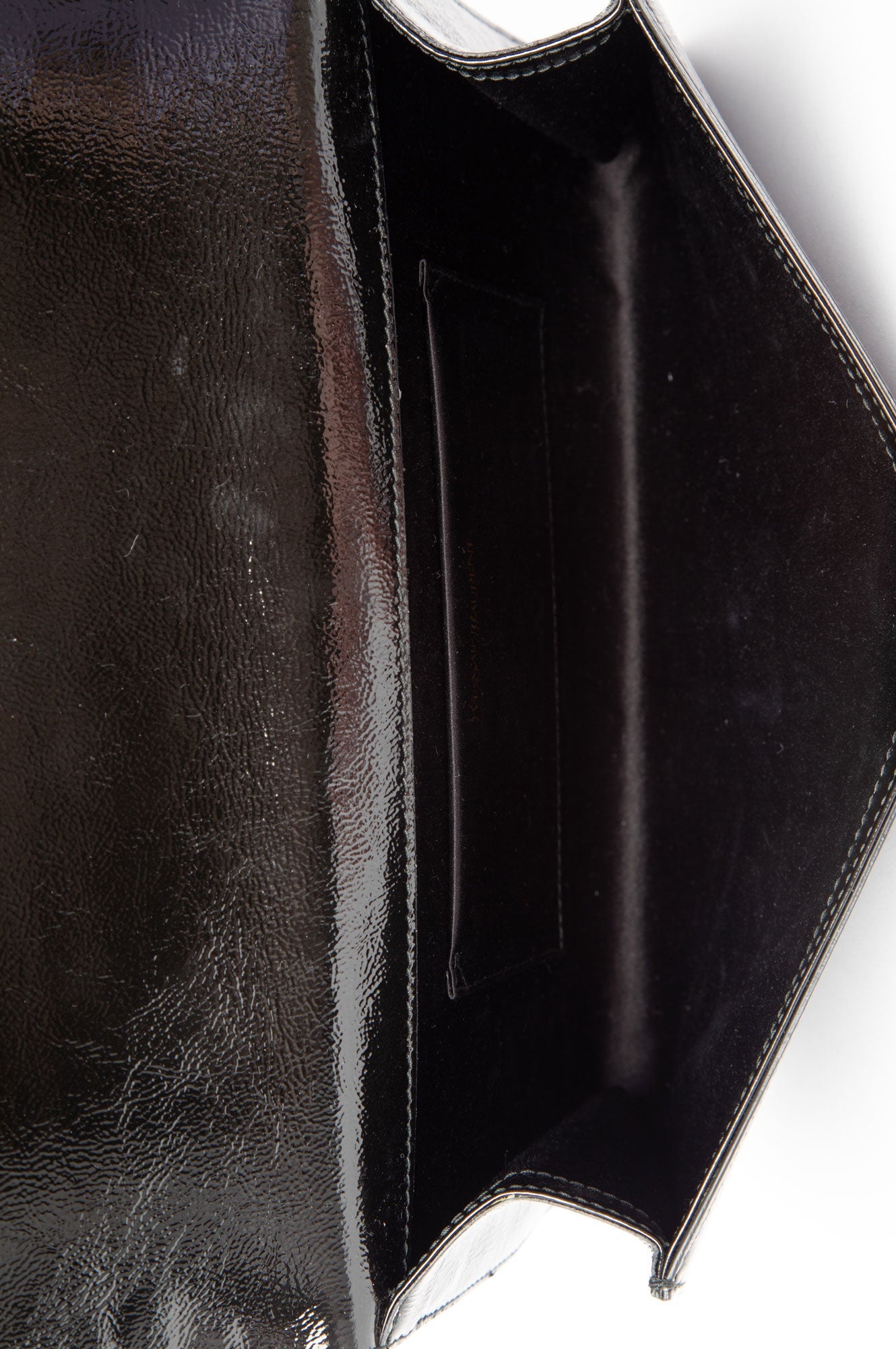 Saint Laurent Kate Black Leather Clutch