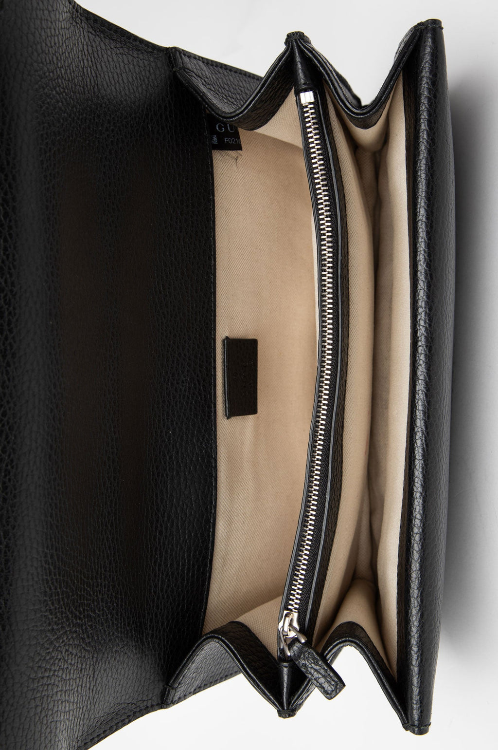 Gucci Medium Black Pebbled Leather Dionysus Shoulder Bag
