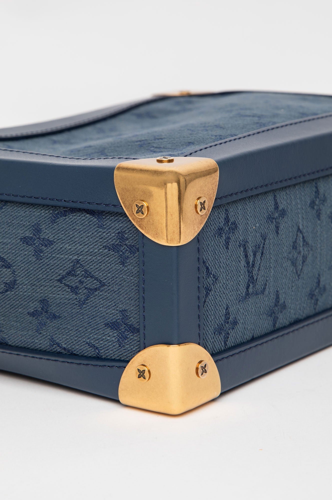 Louis Vuitton Blue Monogram Denim Soft Trunk