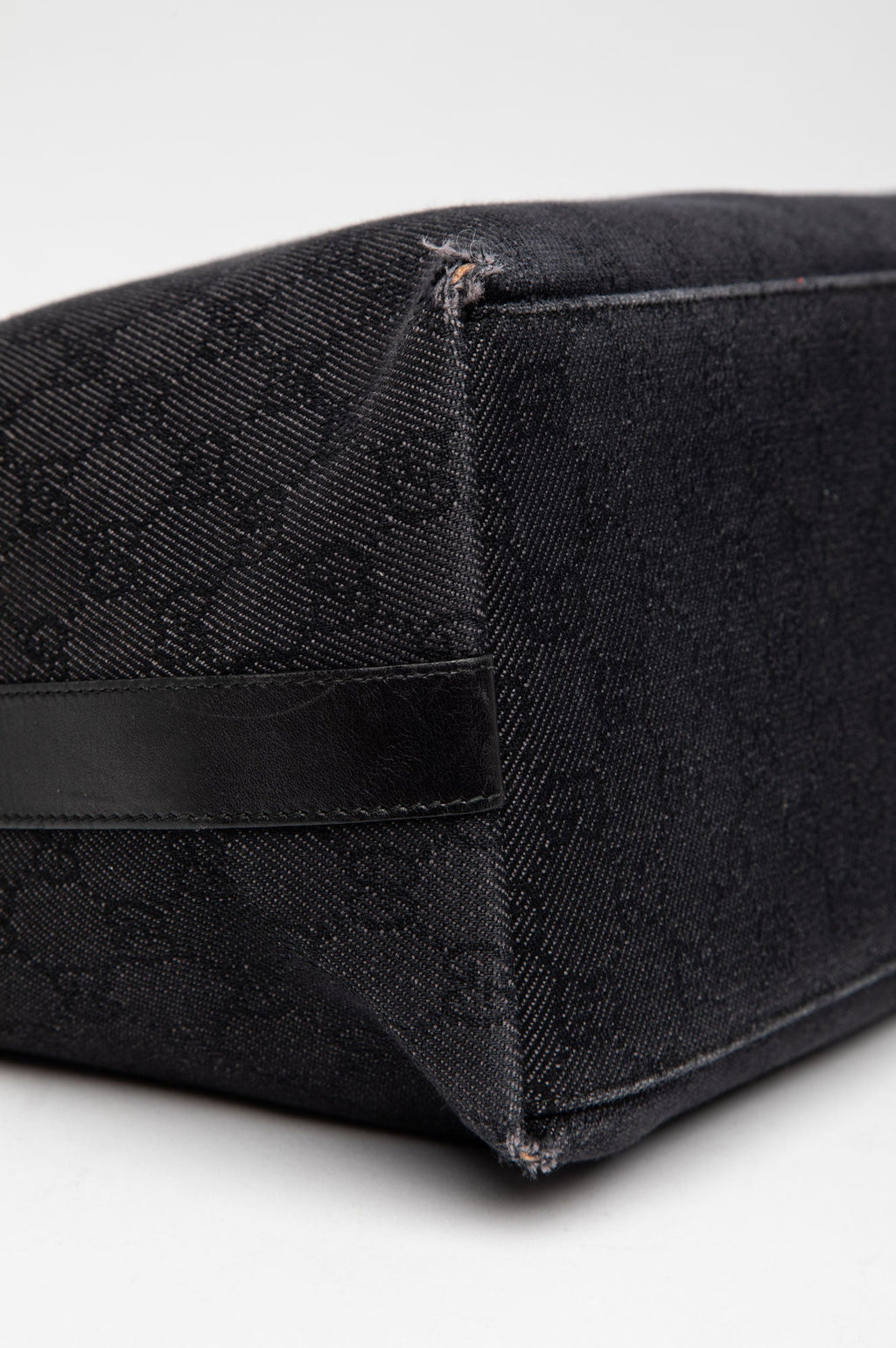 Gucci Monogram Black Hobo Shoulder Bag