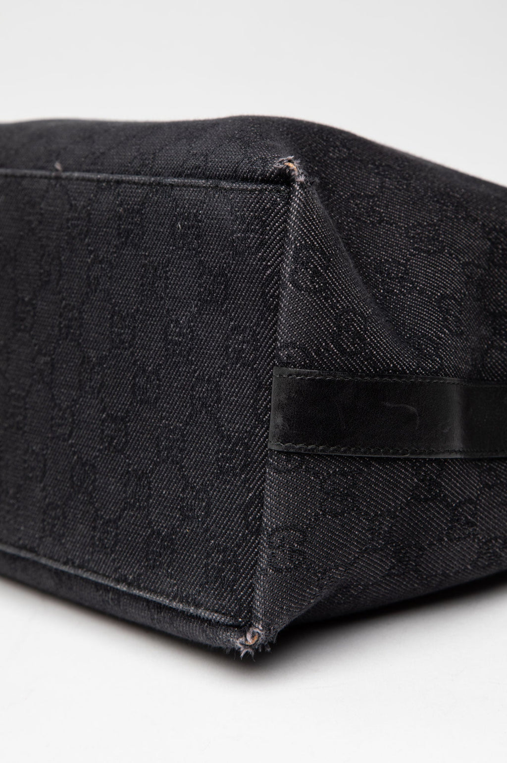 Gucci Monogram Black Hobo Shoulder Bag