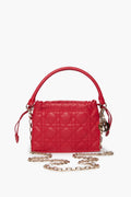 Christian Dior Red Cannage Crossbody Bag