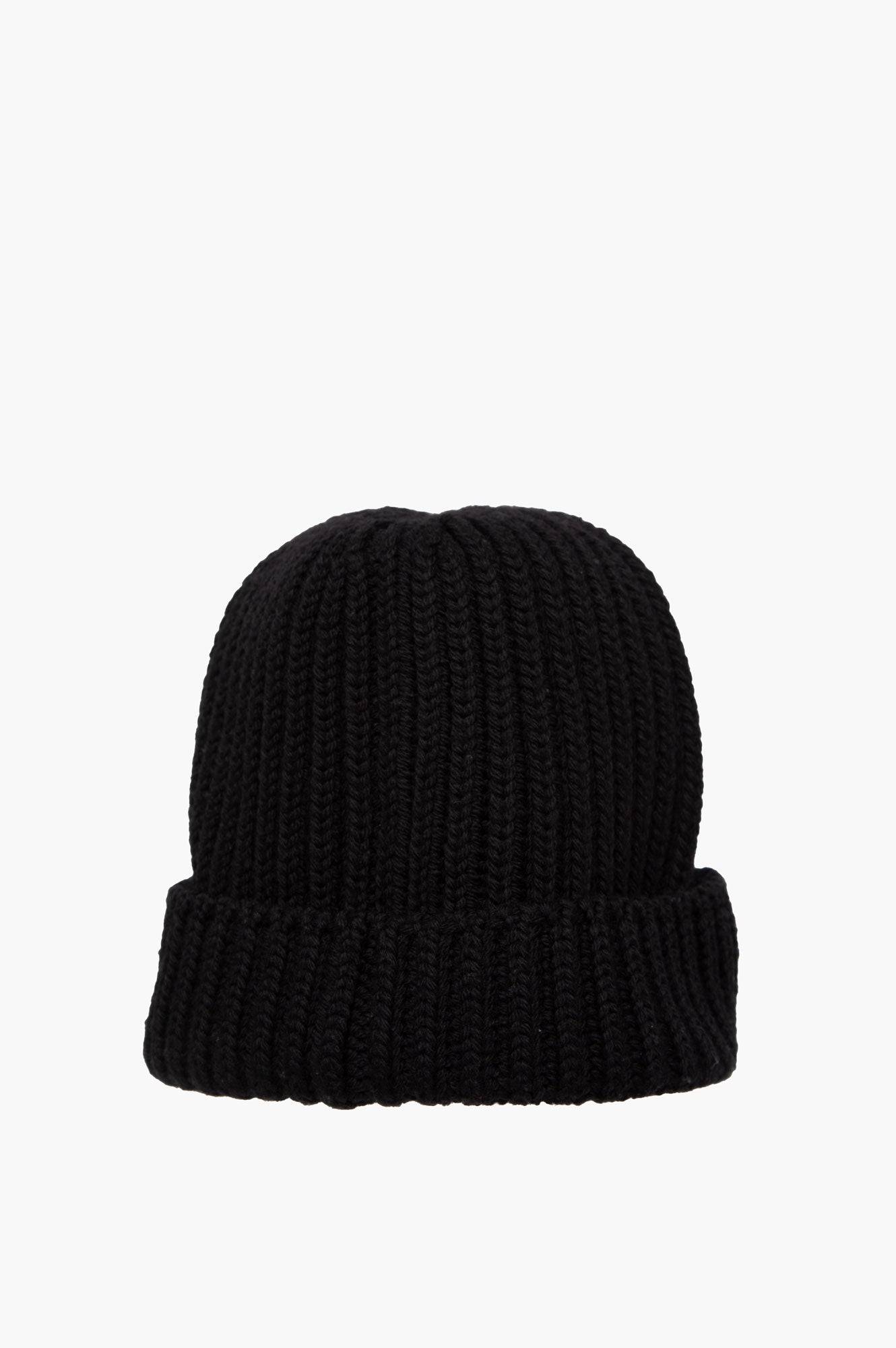 Prada Black Logo Beanie Size M