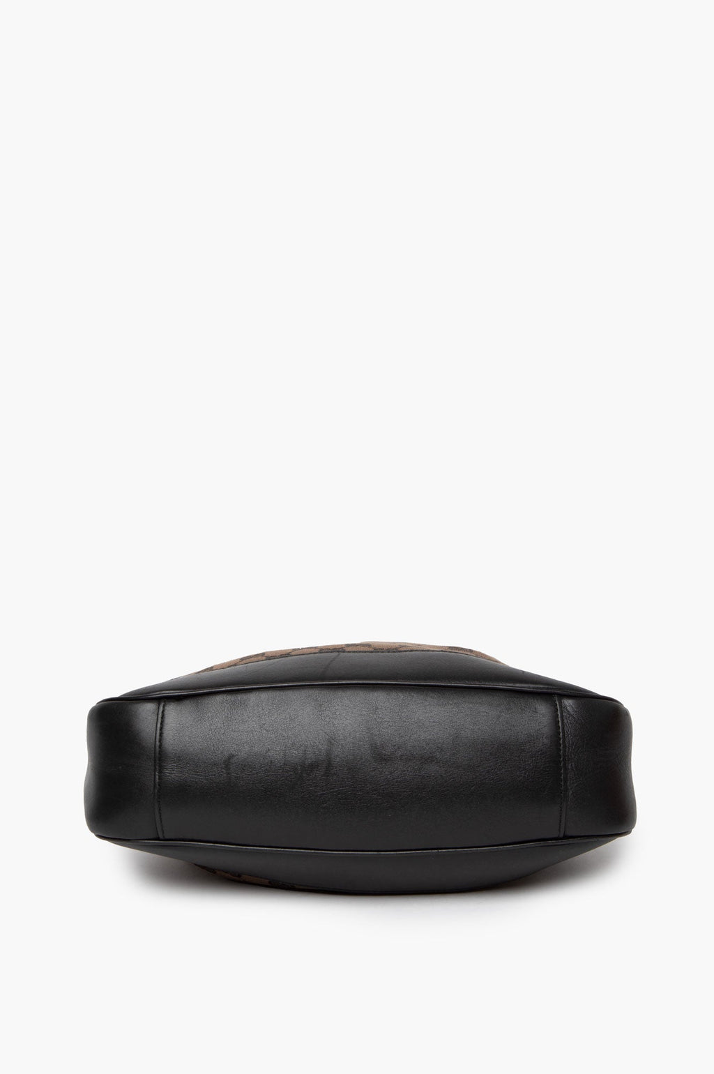 Gucci Brown Bamboo GG Canvas Shoulder Bag