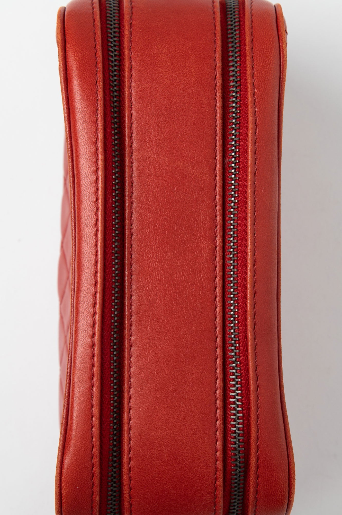 Chanel Red Quilted Lambskin Coco Boy Camera Crossbody Bag
