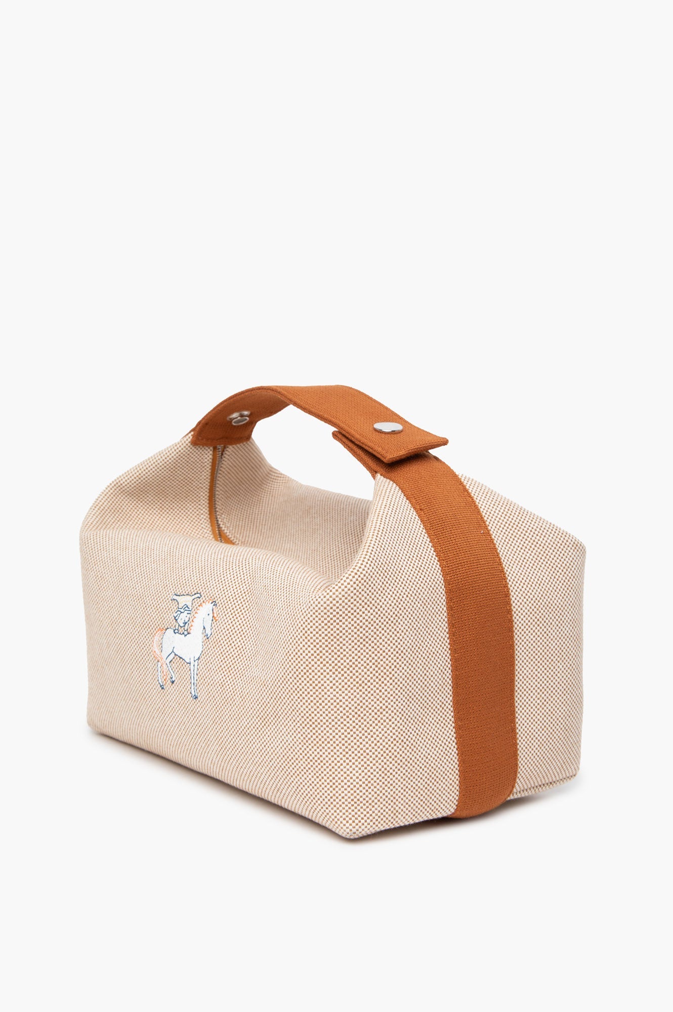 Hermès Biscuit Bride-a-Brac Cabriole Case, Large Model