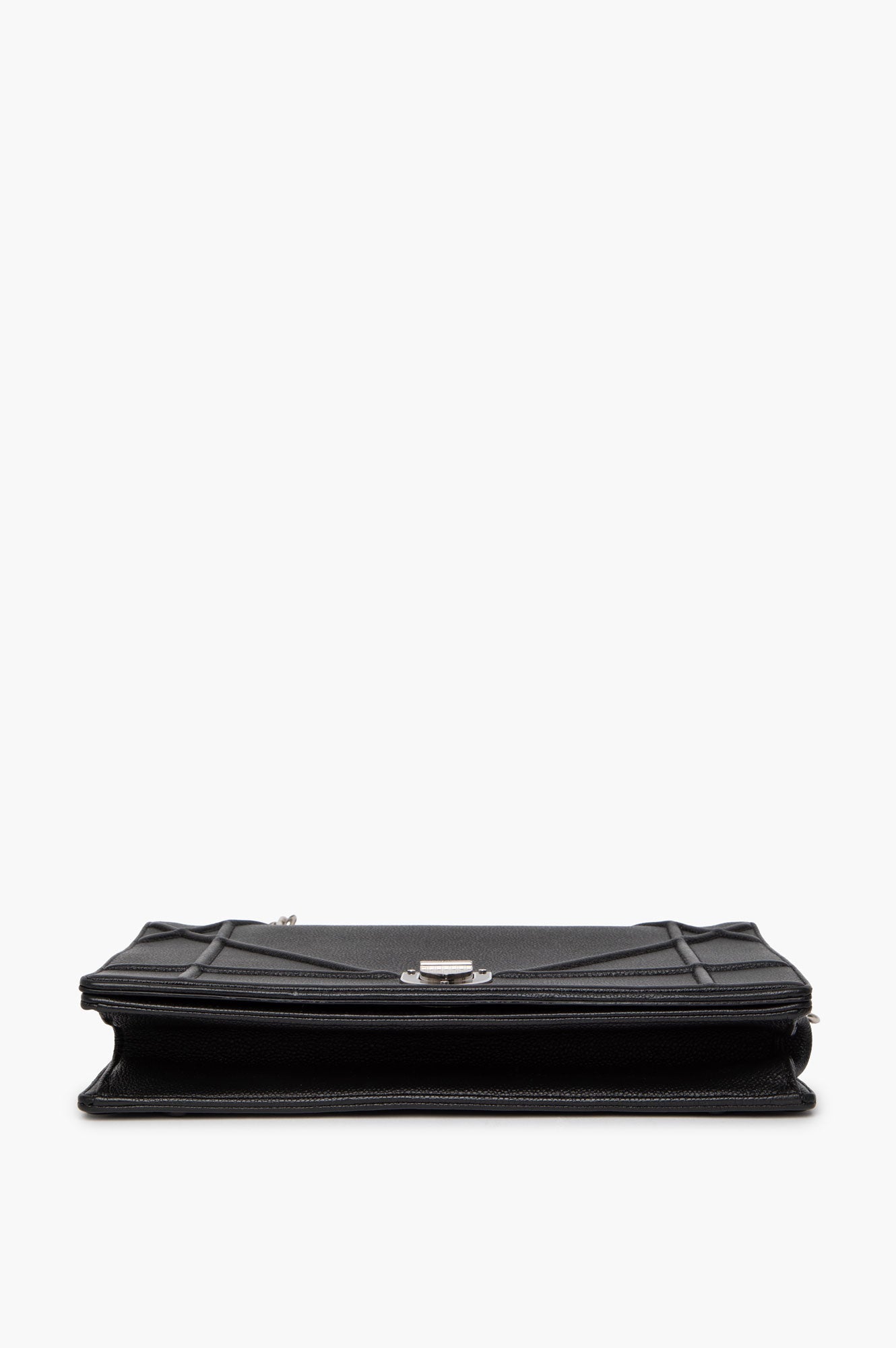 Christian Dior Large Black Leather Diorama