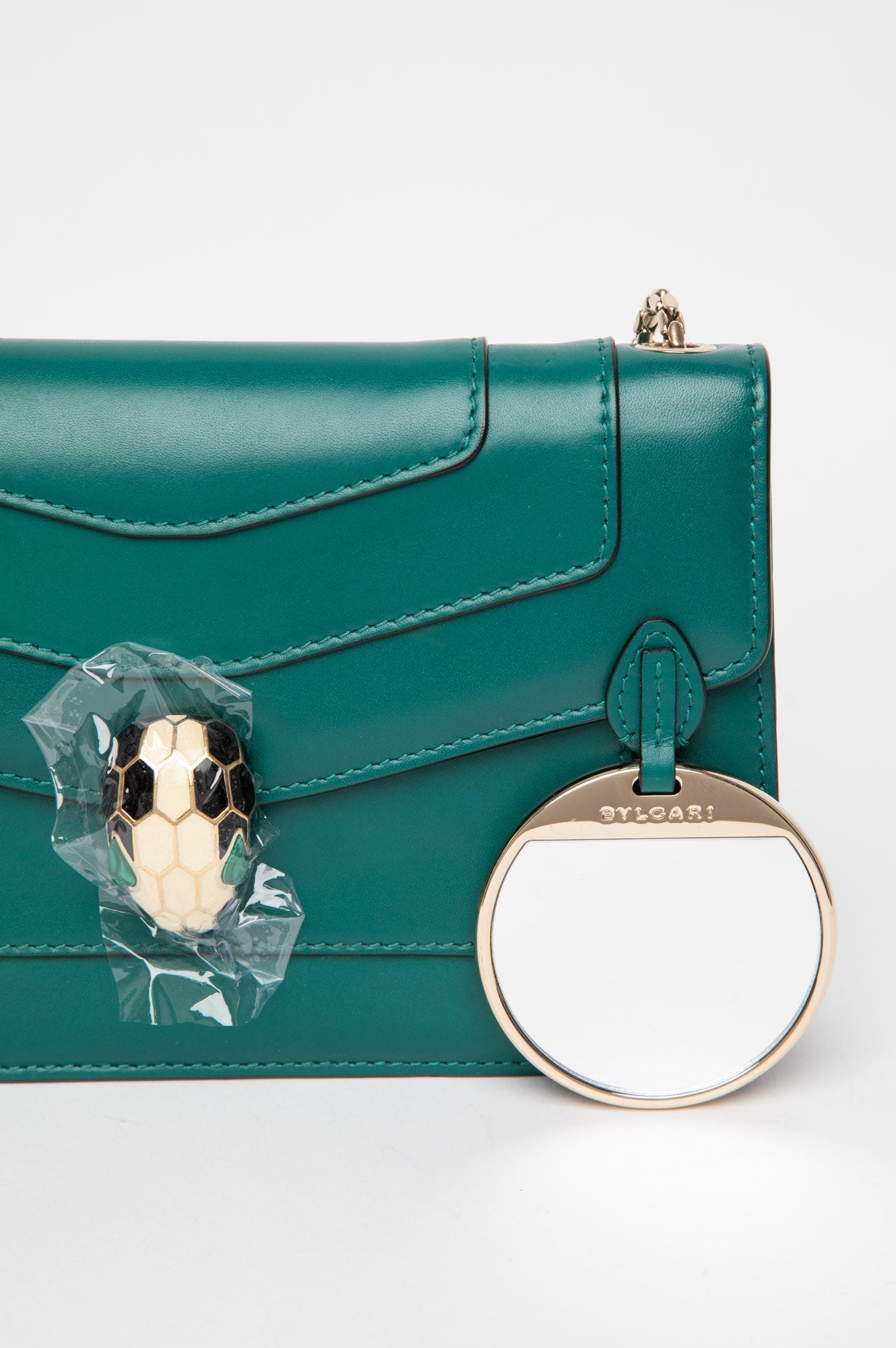Bvlgari Green Serpenti Forever East West Shoulder Bag