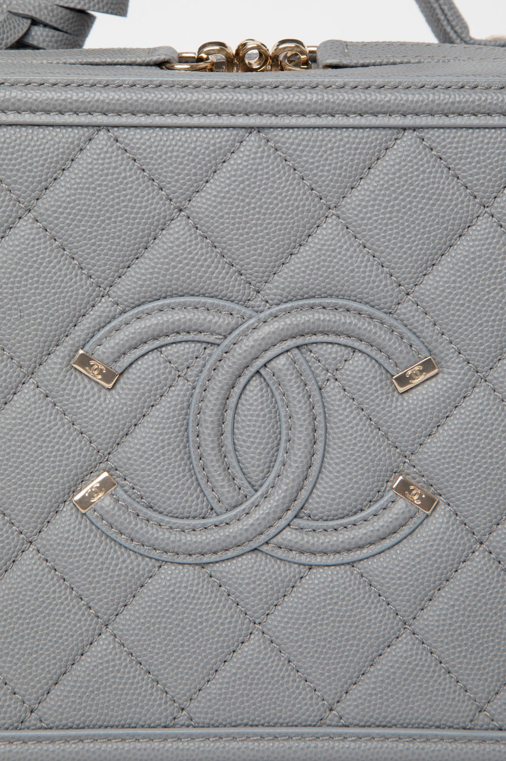 Chanel 2019 Grey Filigree Medium Bag