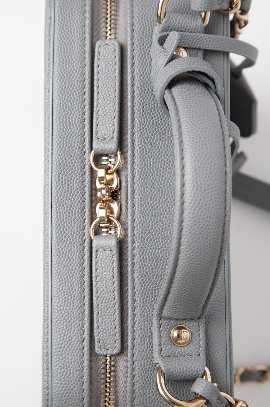 Chanel 2019 Grey Filigree Medium Bag