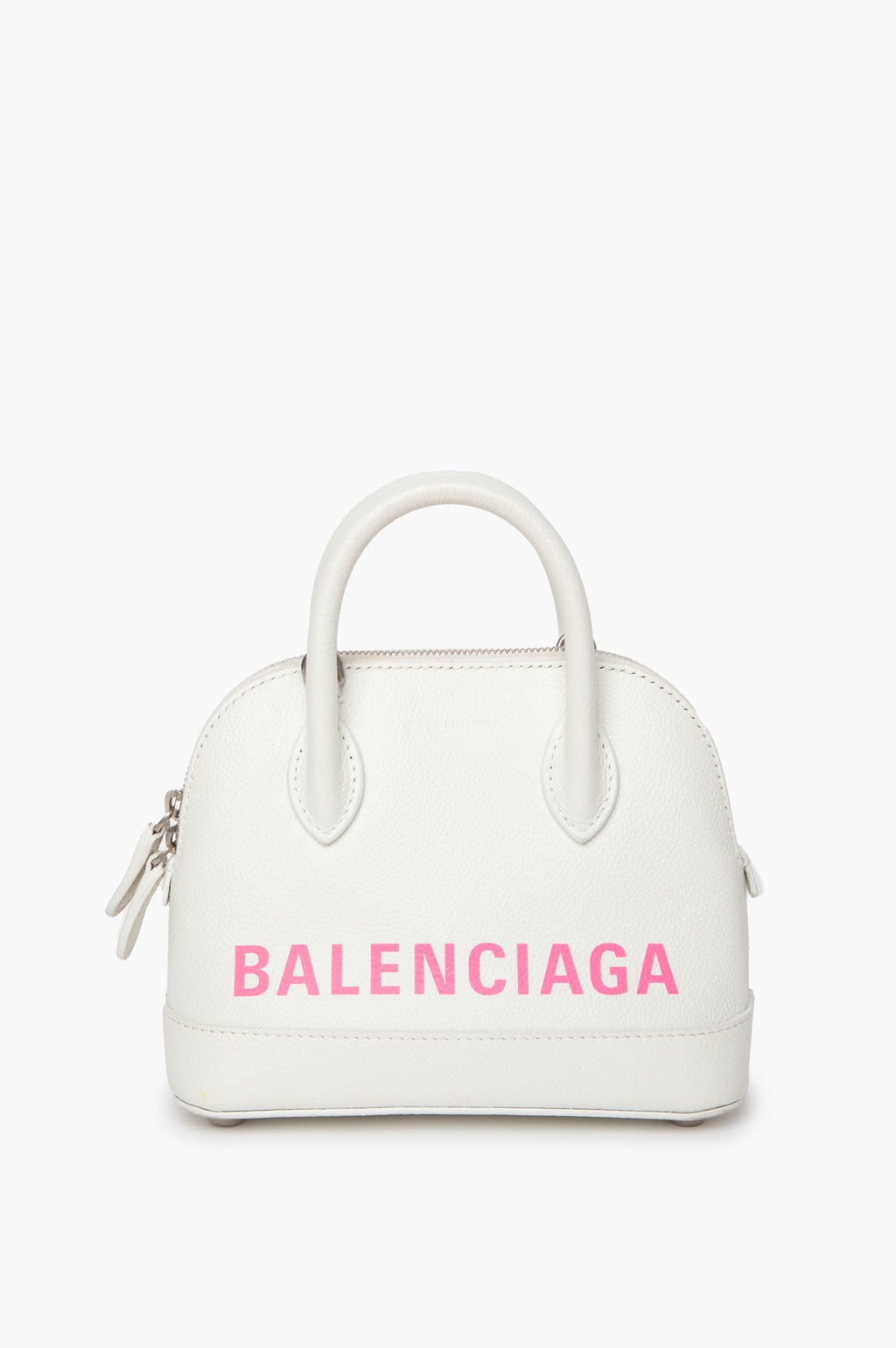 Balenciaga White Ville Top Handle Bag