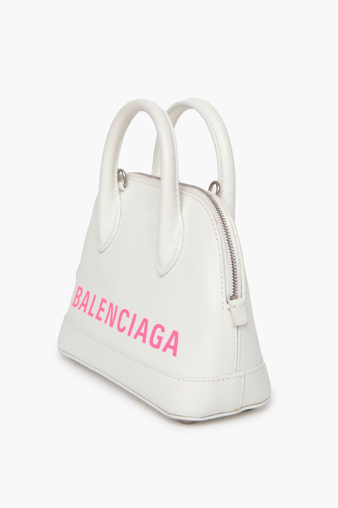 Balenciaga White Ville Top Handle Bag
