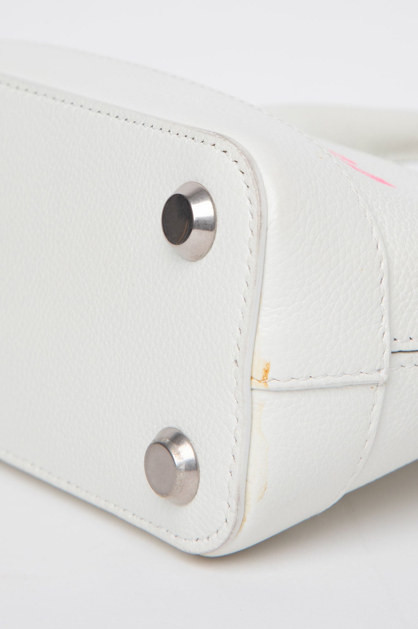 Balenciaga White Ville Top Handle Bag