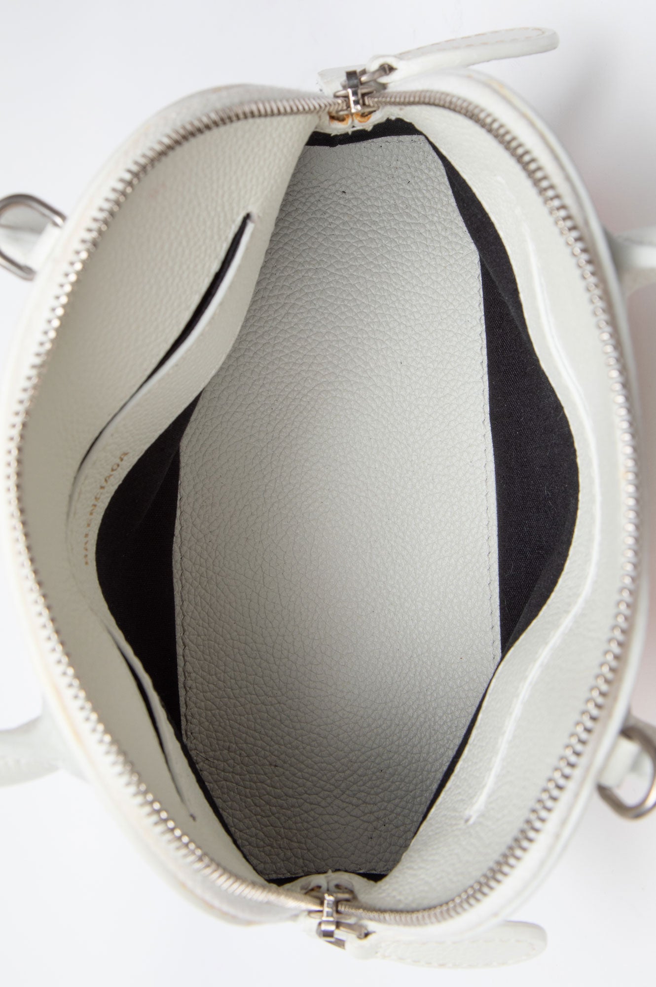 Balenciaga White Ville Top Handle Bag