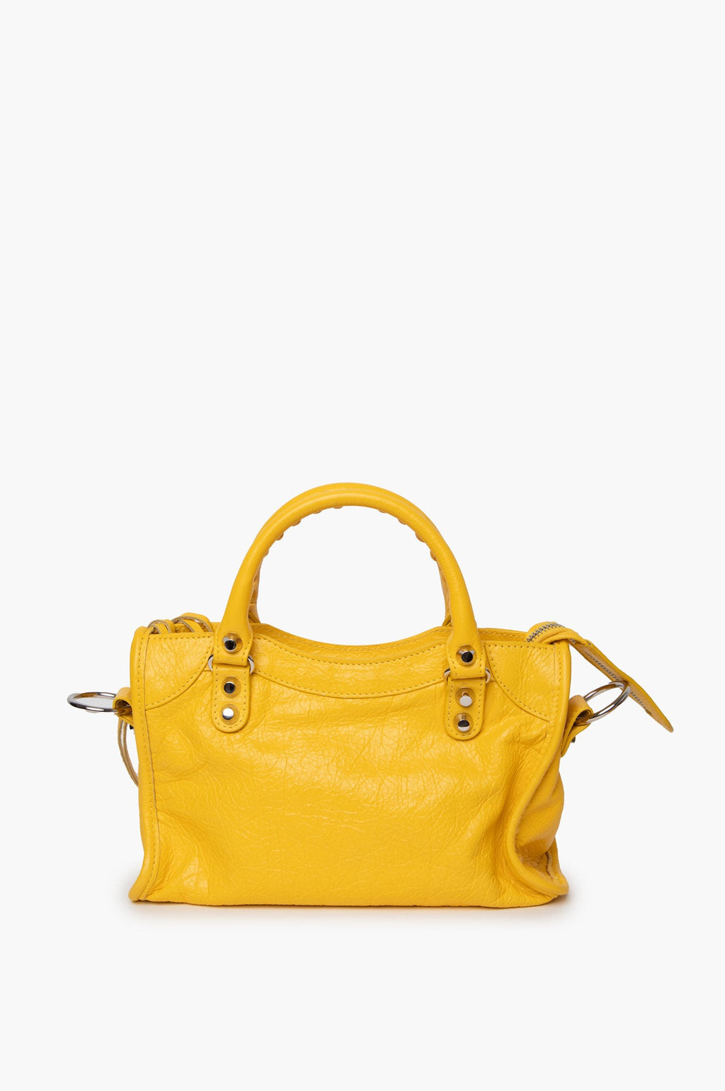 Balenciaga Yellow Agneau Classic City Bag