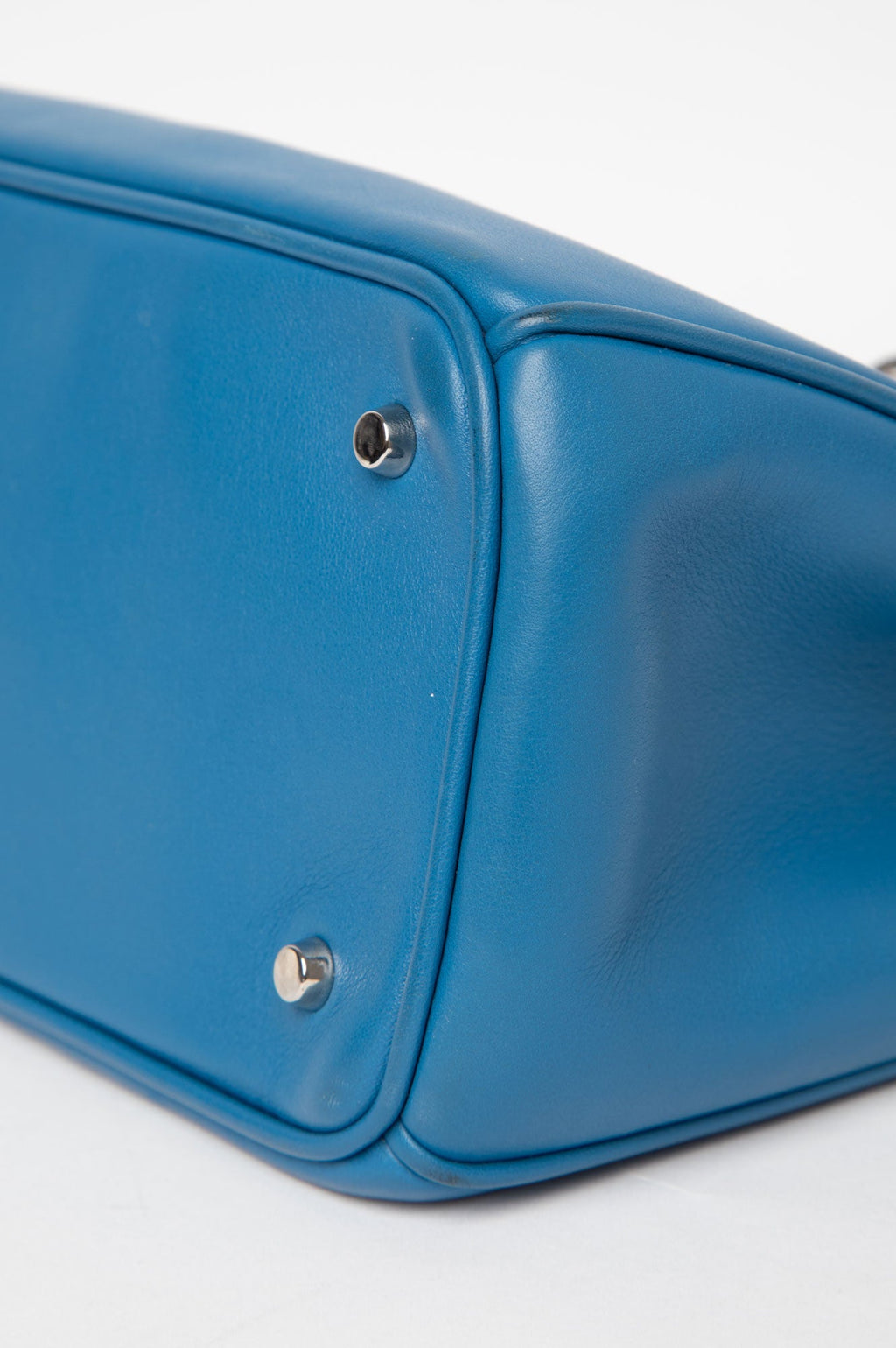 Christian Dior Mini Diorissimo Blue Tote With Strap