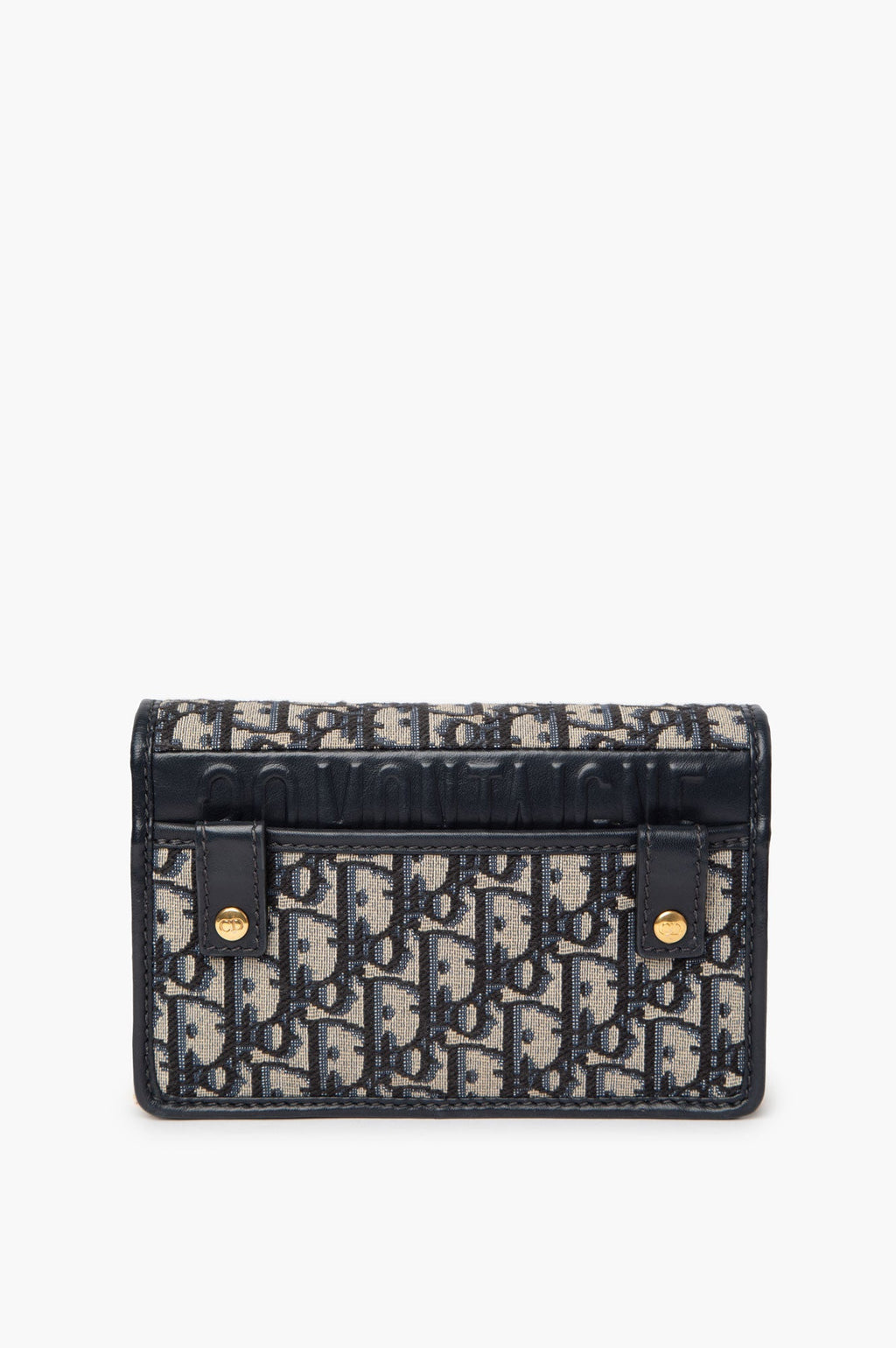 Christian Dior 2020 Navy Leather Oblique 30 Montage Belt/Shoulder Bag