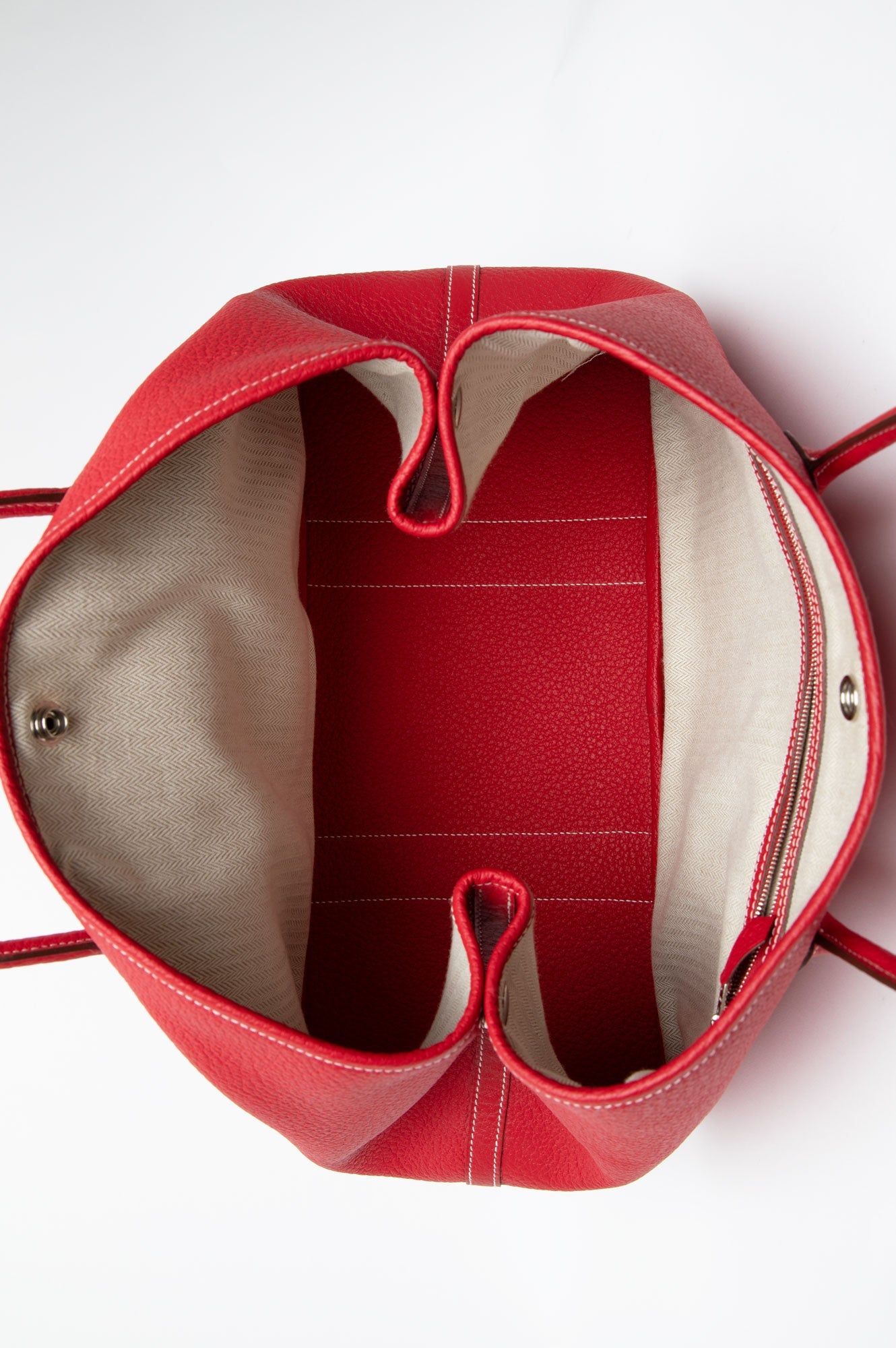 Hermes Red Garden Party 36 Bag