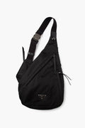 Prada Black Re Nylon One Shoulder Backpack