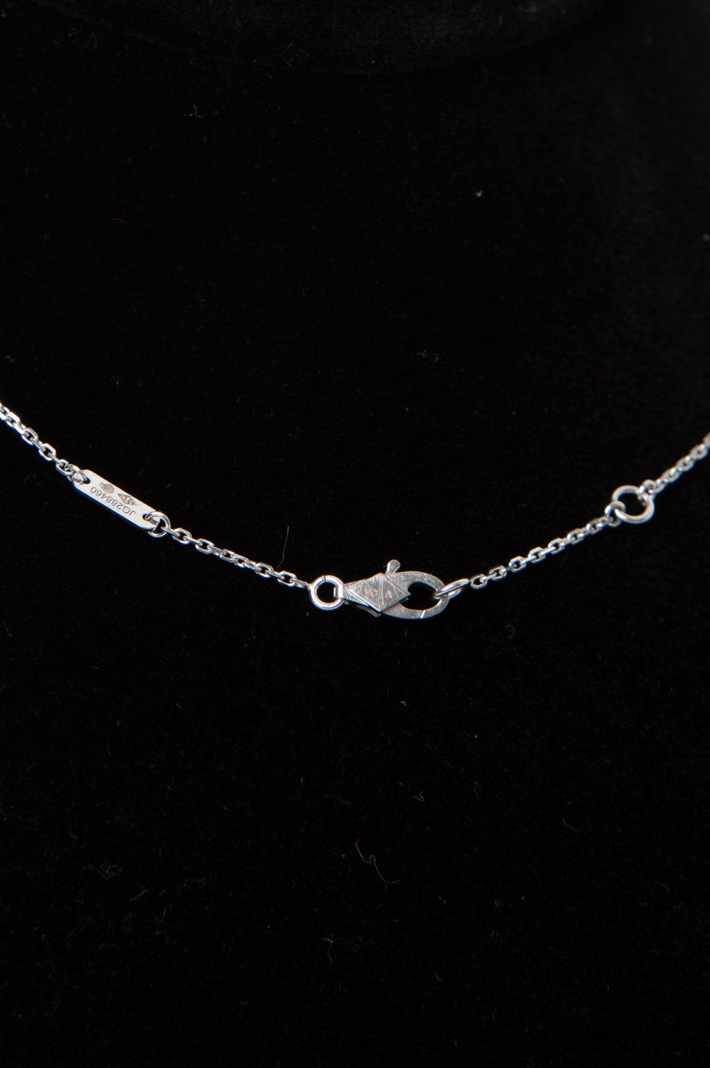 Van Cleef & Arpels 18K White Gold Sweet Alhambra Pendant Necklace