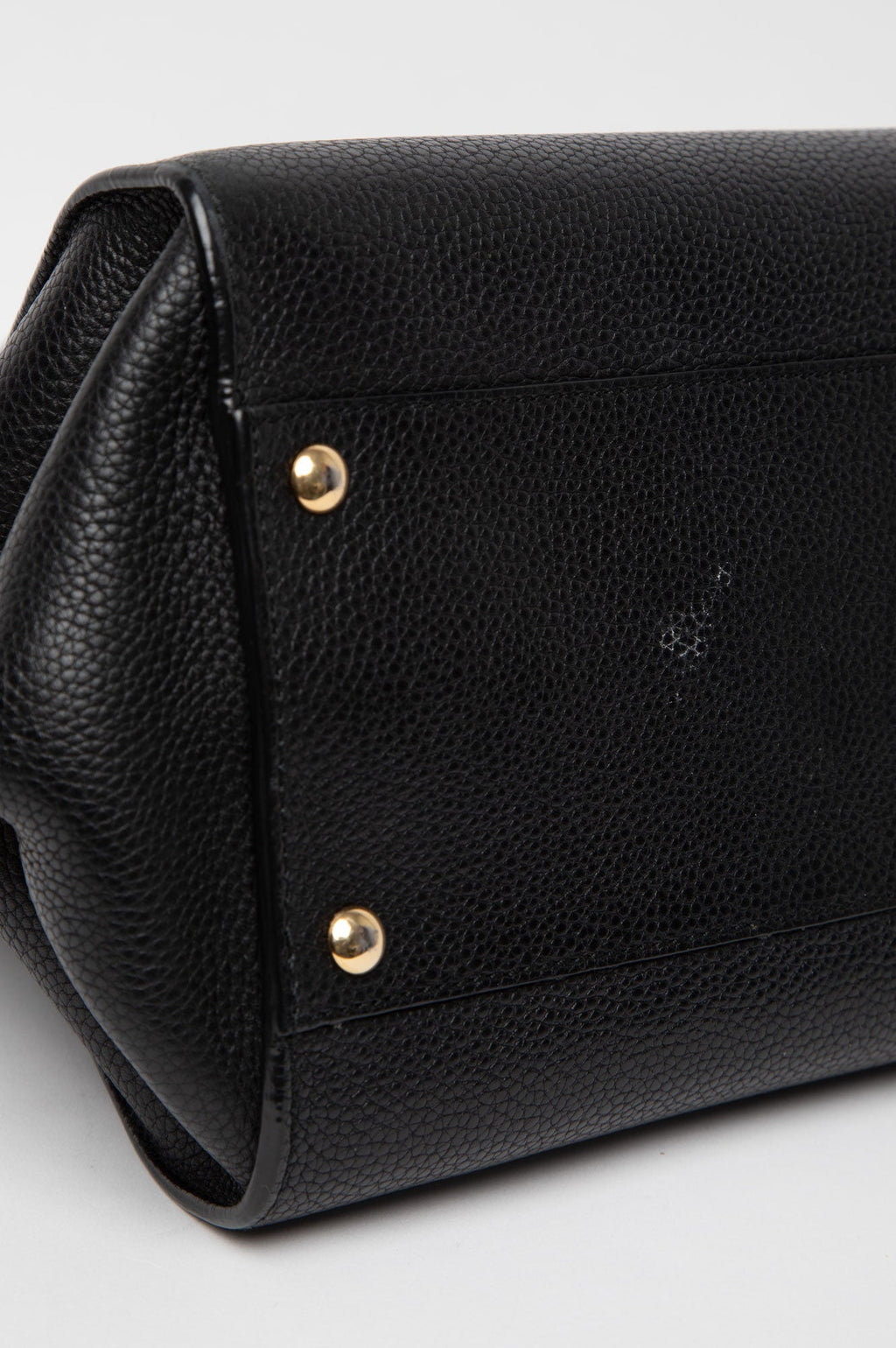 Salvatore Ferragamo Sofia Black Top Handle Leather Bag