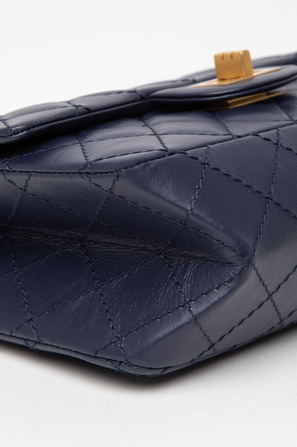 Chanel Navy Aged Calfskin 2.55 Reissue Mini Flap Bag
