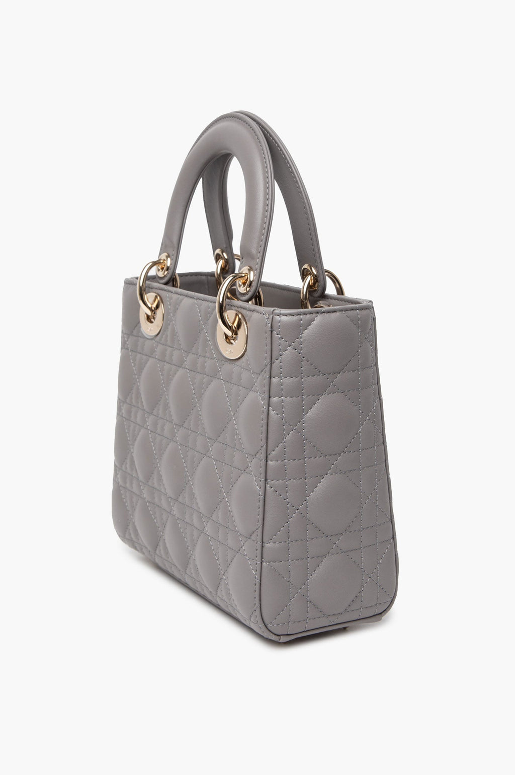Dior Small Anthracite Grey Cannage ABCDior Lady Dior
