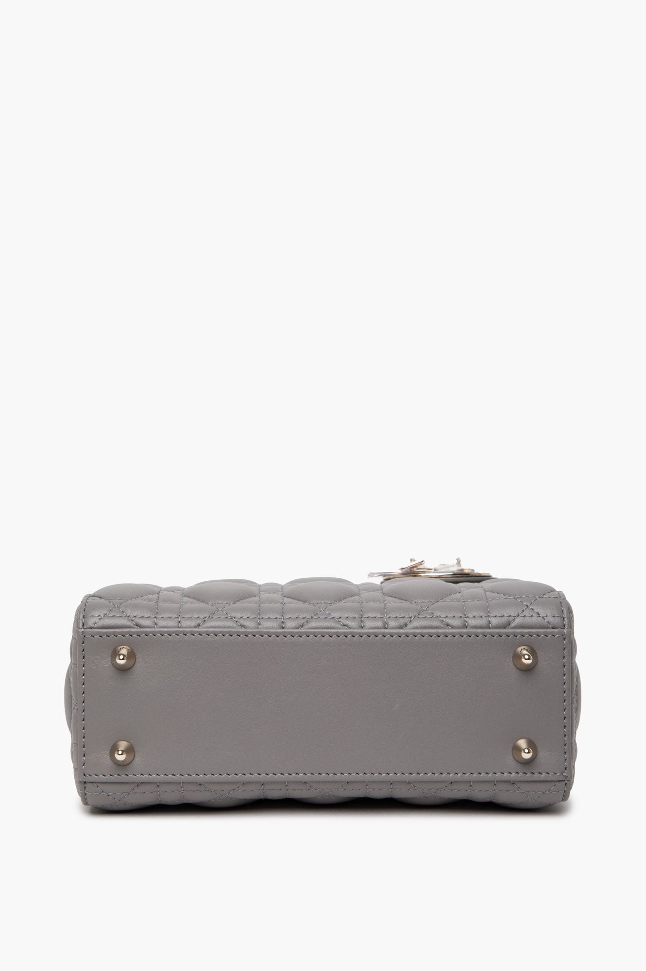 Dior Small Anthracite Grey Cannage ABCDior Lady Dior