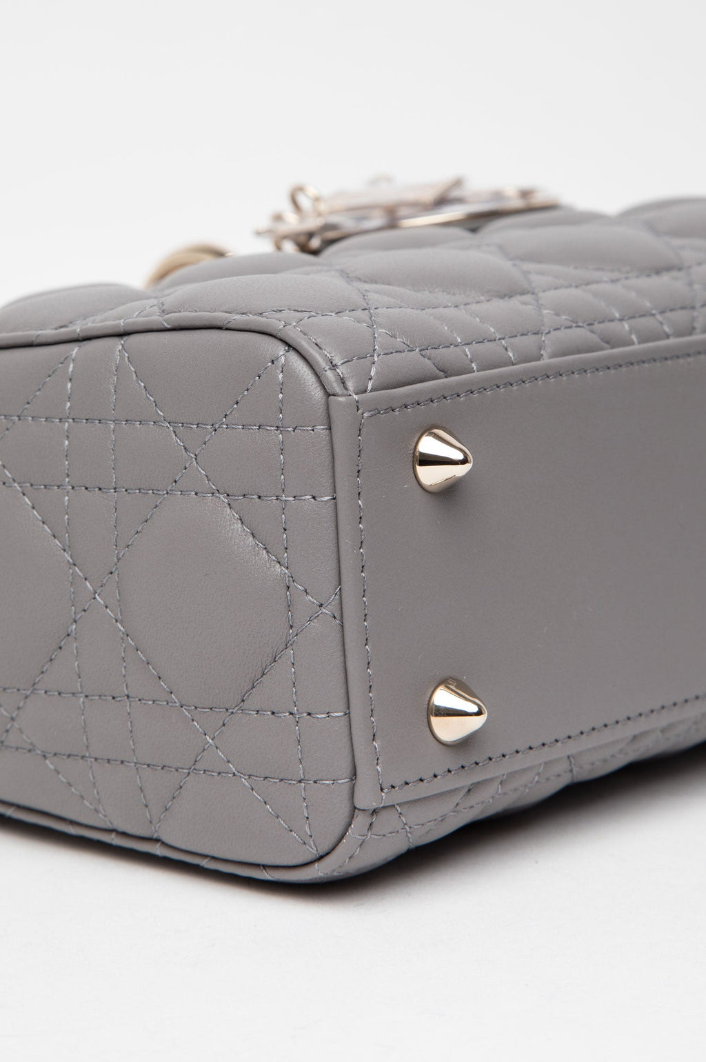 Dior Small Anthracite Grey Cannage ABCDior Lady Dior