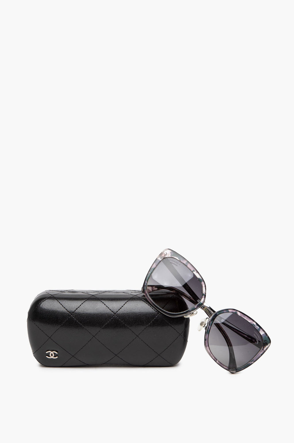 Chanel 4209 Purple/Grey Cat-eye Polarized Sunglasses