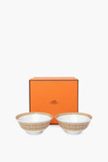 Hermes Mosaique Au 24 Gold Pattern Bowl Set