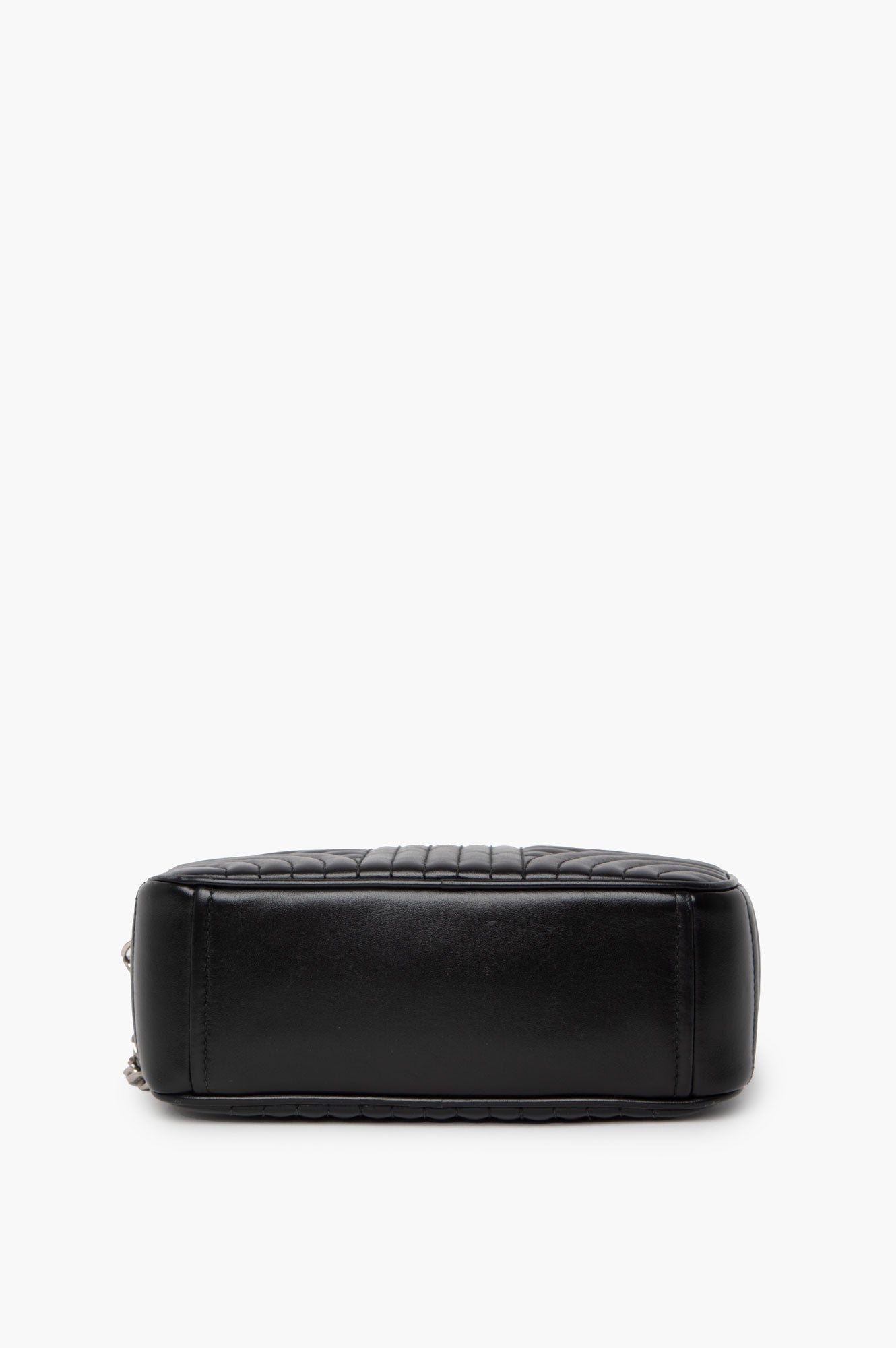 Prada Black Milano Logo Chain Camera Bag