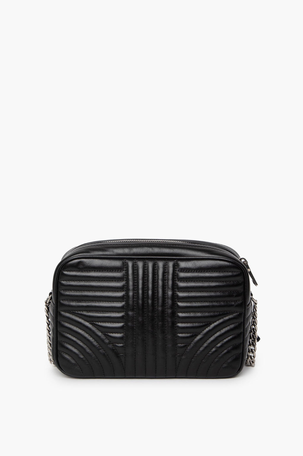 Prada Black Milano Logo Chain Camera Bag