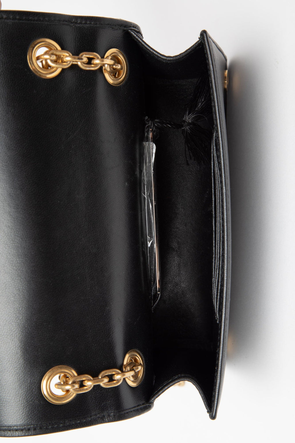 Miu Miu Black Small Matelasse Leather Bag