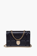 Christian Dior Blue Patent Diorama Wallet on Chain
