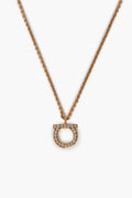 Salvatore Ferragamo Gold Tone Necklace