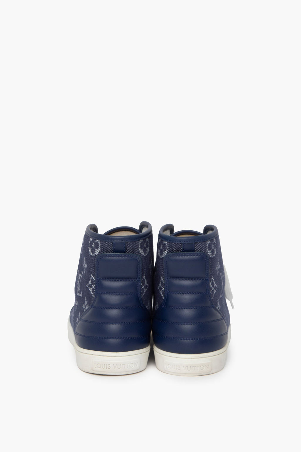 Louis Vuitton Denim High-Top Sneakers Size 37.5