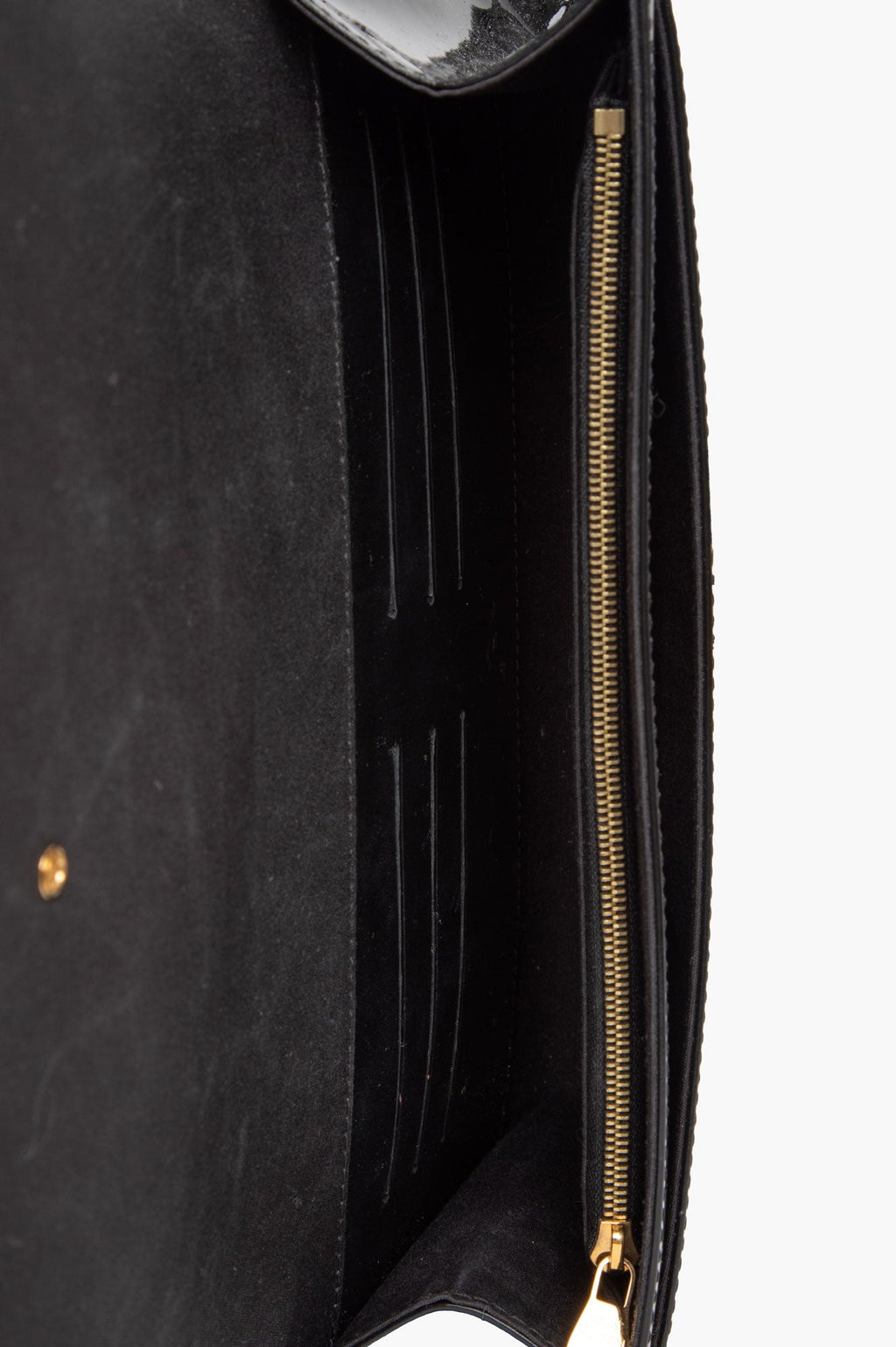 Louis Vuitton Black Patent Clutch