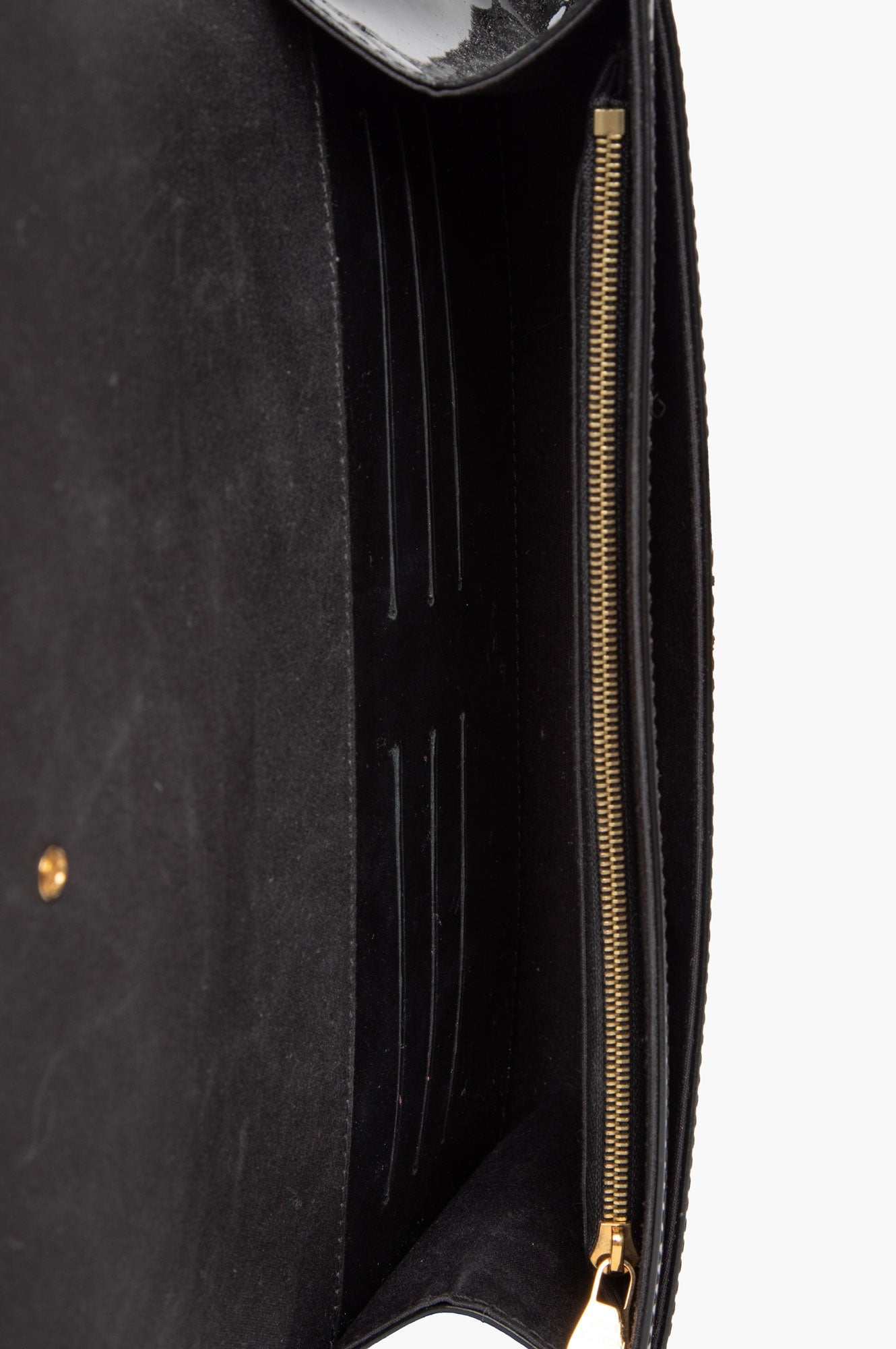 Louis Vuitton Black Patent Clutch