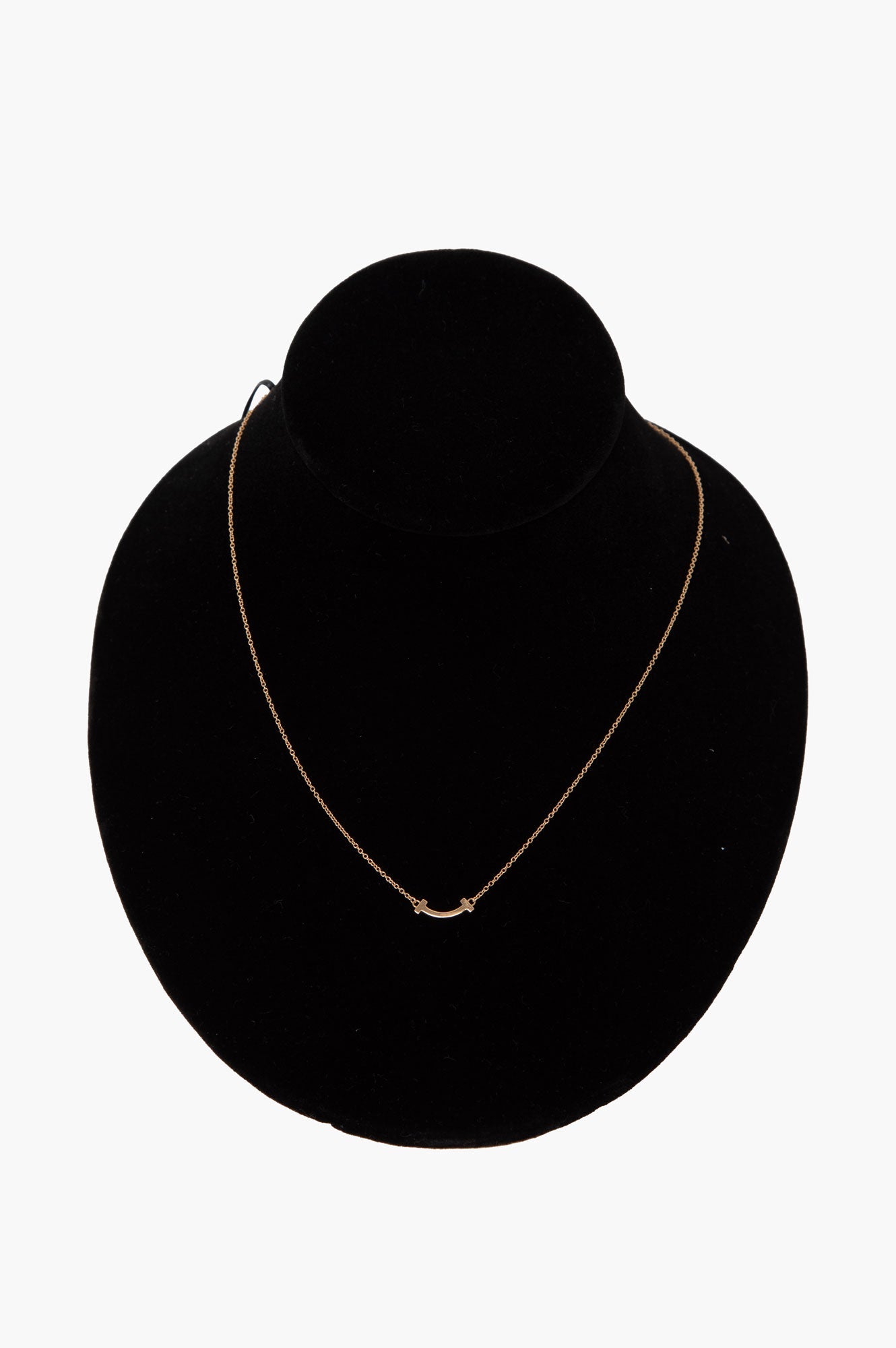 Tiffany Yellow Gold Mini Smile Pendant