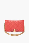 Salvatore Ferragamo Miss Vara Red Quilted WOC