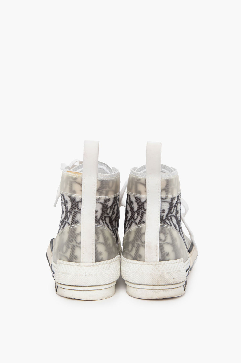Christian Dior White B23 High Top Sneaker Size 38